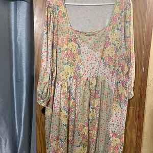 Floral Long Sleeve Dress